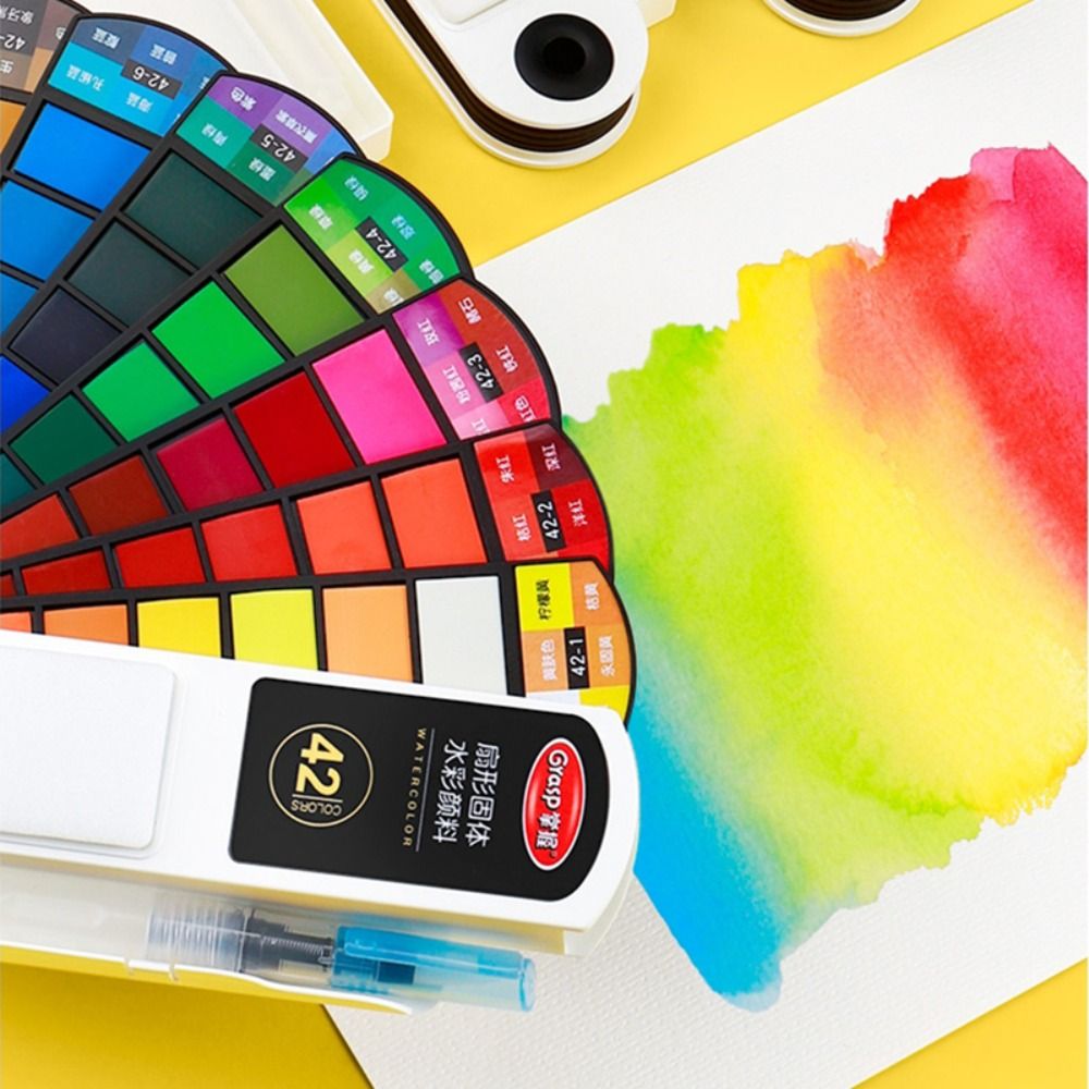 Watercolor Paint Set Solid Pigment - Set di colori ad acquerello pieghevole