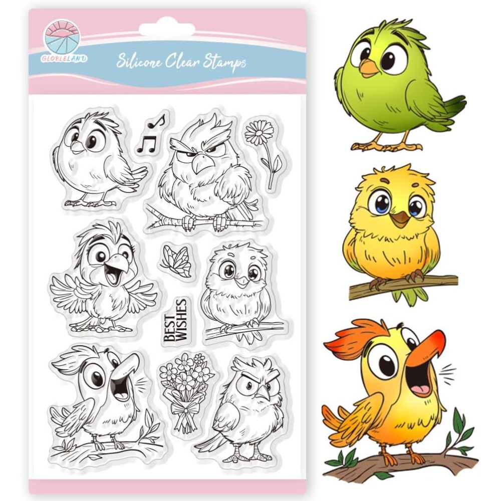 Timbri trasparenti per uccelli - Clear Silicone Stamps For Card Making recensione e prezzo