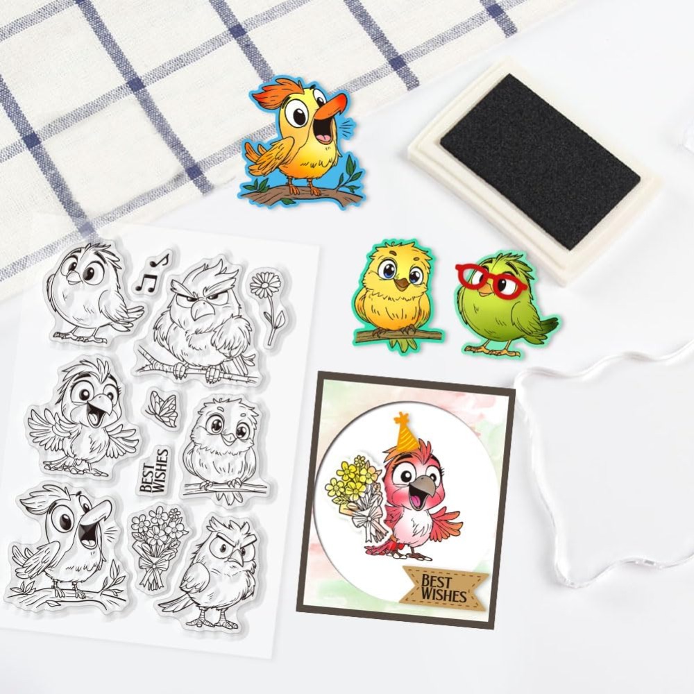 Timbri trasparenti per uccelli - Clear Silicone Stamps For Card Making recensione e prezzo