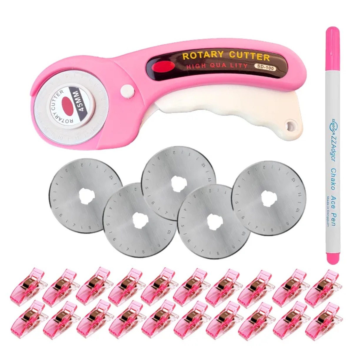 Taglierina rotante rosa da 45  - Rotary Cutter For Fabric 45Mm recensione e prezzo