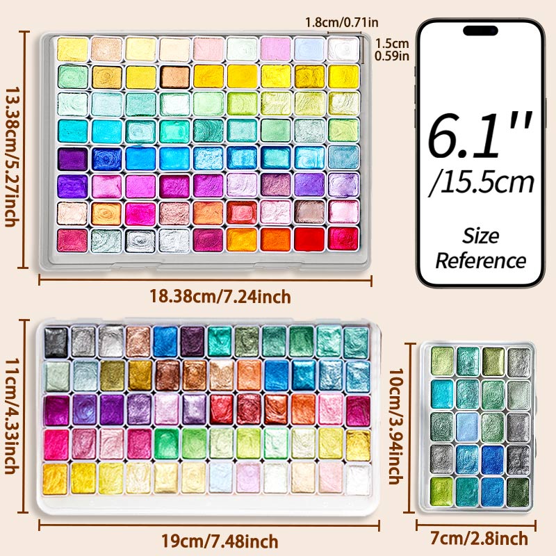 20/24/60/72 colori pigmento pe - Watercolor Paint Set Solid Pigment recensione e prezzo