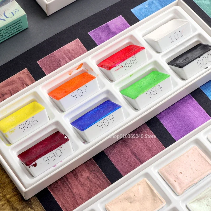 2024 New White Night Master pi - Watercolor Paint Set Solid Pigment recensione e prezzo