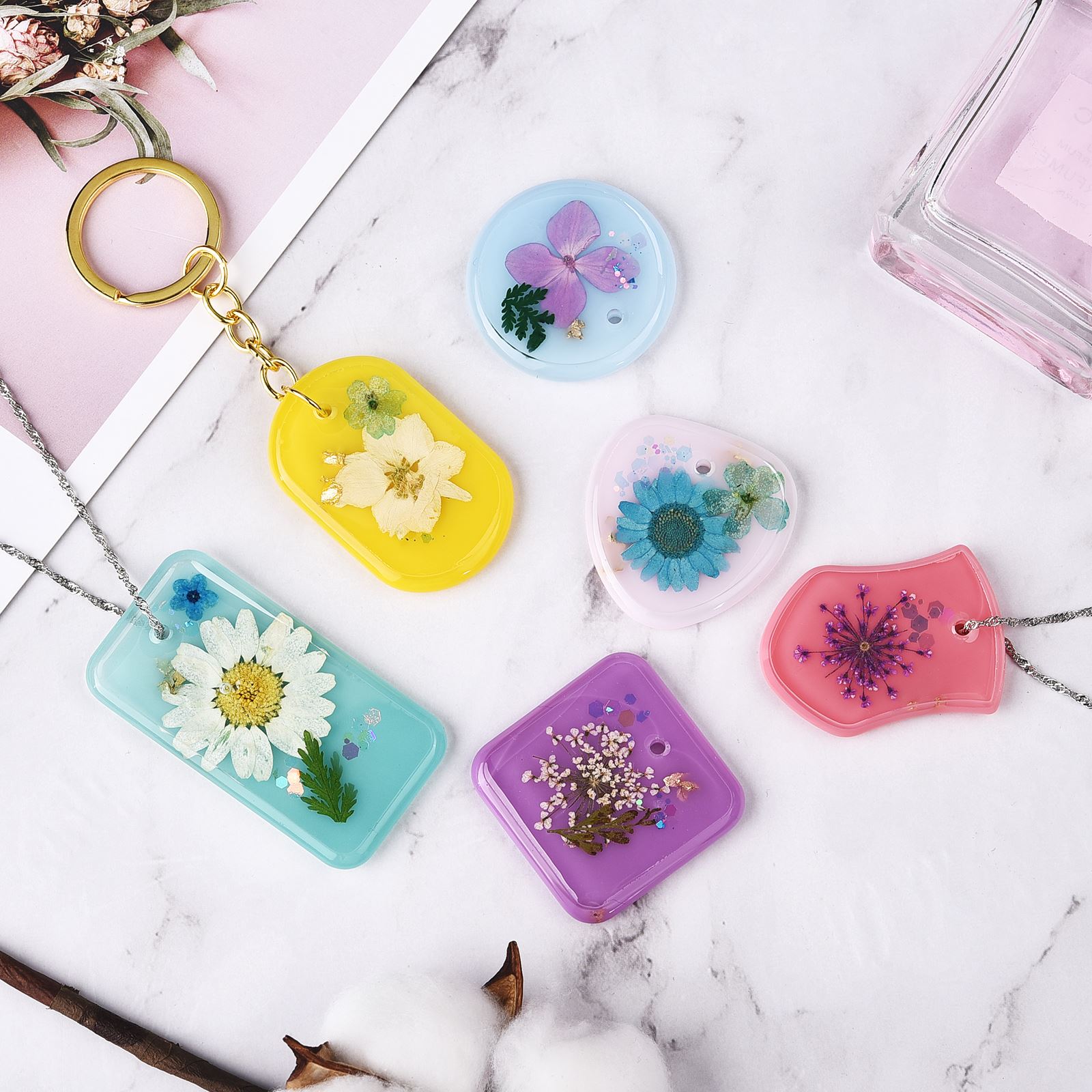 Ciondolo portachiavi fai da te - Silicone Epoxy Resin Molds Set recensione e prezzo